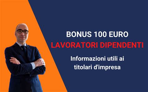 bonus 100 euro dipendenti.